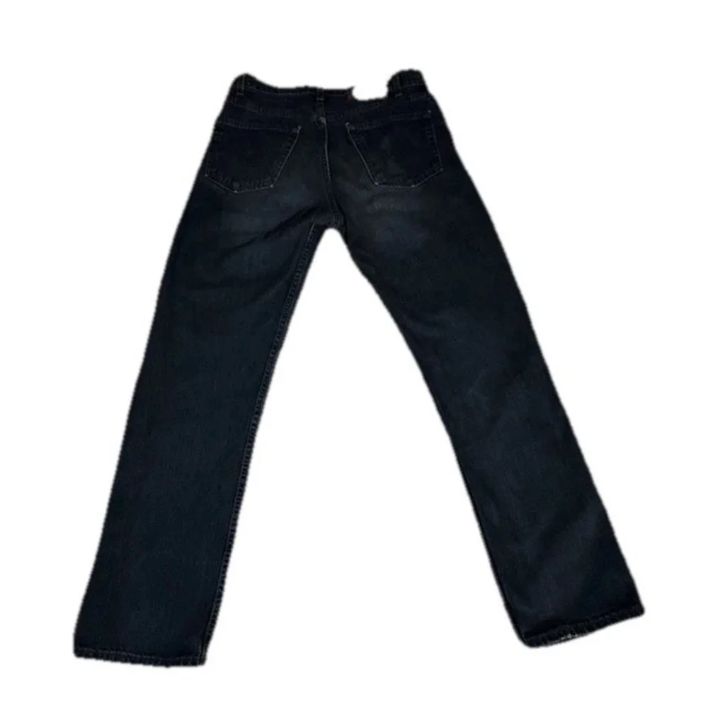 Levi's Jeans Mens 26‎ 505 Regular Fit Straight Leg Dark Wash Denim Blue Pants